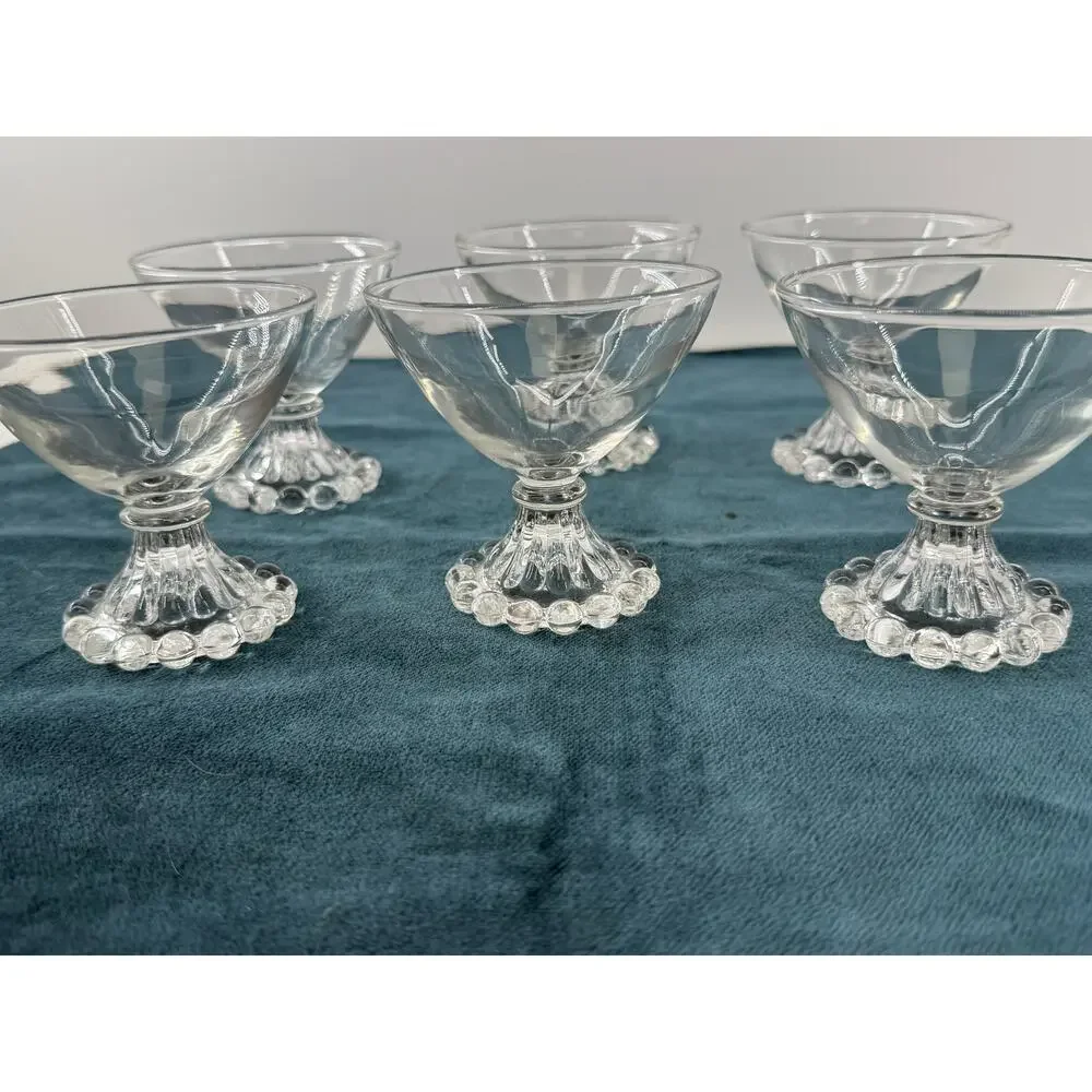 Anchor Hocking Berwick Boopie Sherbet Glasses Set Of 6 Vintage Dessert Bowls